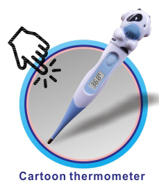 Cute Cartoon Character Digital Thermometer ( Flexible, Water-proof ) for baby from professional factory
